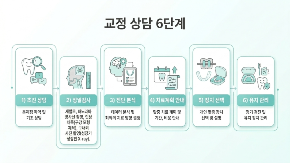 교정 상담 6단계