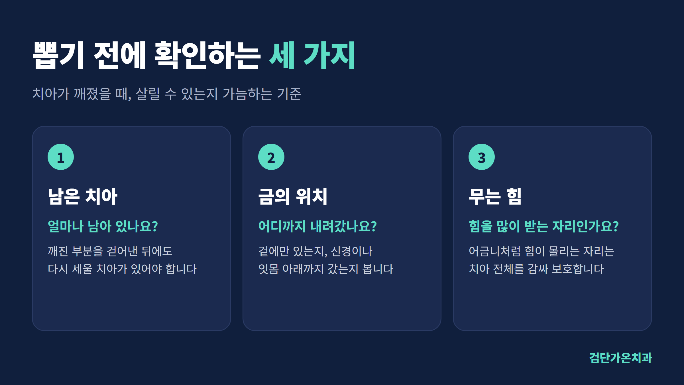 뽑기 전에 확인하는 세 가지